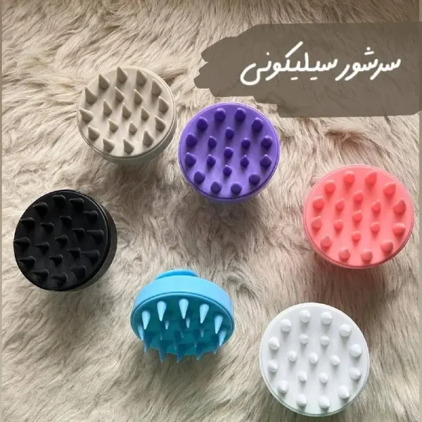 سرشور و‌ماساژور سر سیلیکونیمون
